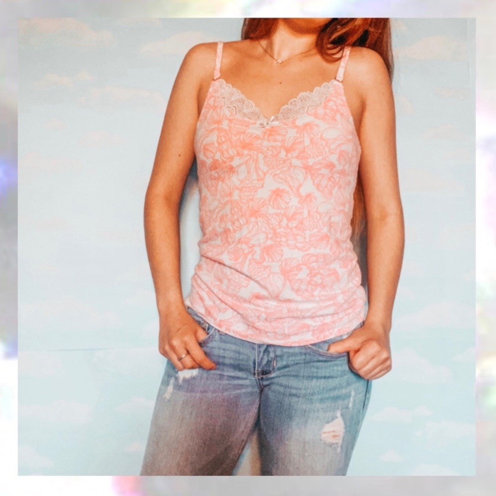 Lilly Pulitzer Lace Seashell Cami Too
